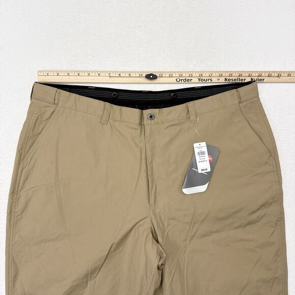 LL Bean Pants Mens Size 44‎ x 29 Tan Primaloft Insulated Quilted Workwear NEW - Picture 11 of 12